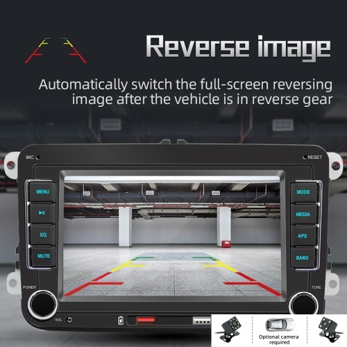 7 Inch Car Stereo MP5 Player Touchcreen BT AM/FM Radio Receiver with Android Auto Carplay 