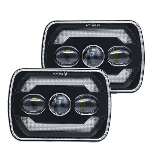 

2Pcs 7 inch 6000K 180W IP67 LED Headlights