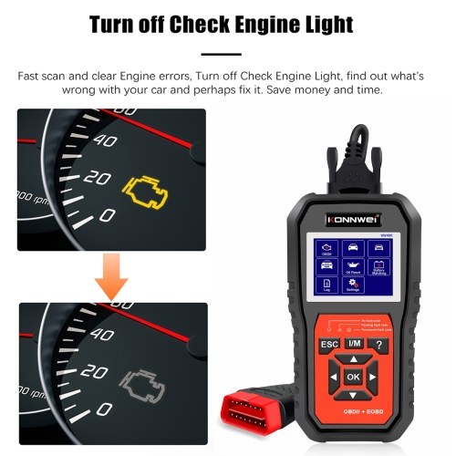 KONNWEI KW480 All System OBDⅡ Scanner Diagnostic Tool(Only Supports English) 