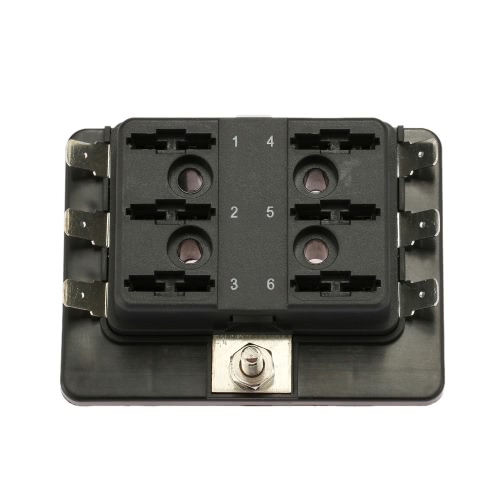 1 Potenza in 6 Supporto Via Lama Fuse Box per l'automobile marina del crogiolo 12V 24V