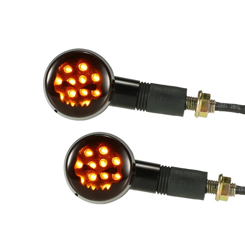 

Pair of Motorcycle LED Turn Signal Light Lamp Universal for Harley Cafe Racer Custom