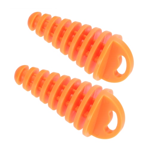 

Motorcycle Exhaust Pipe Muffler Wash Plug 37mm For CR KX RM YZ KTM 80cc 125cc 150cc 250cc Orange 2 pcs