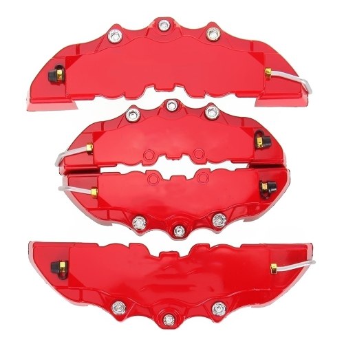 

2PCS ABS Plastic Truck 3D Red Useful Car Universal Disc Brake Caliper Covers