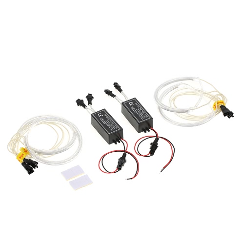 

Новый Coming Super Bright Auto Halo Ring Reflector CCFL Angel Eye Light Kit Трубчатая лента Дневная подсветка загорается сигнально