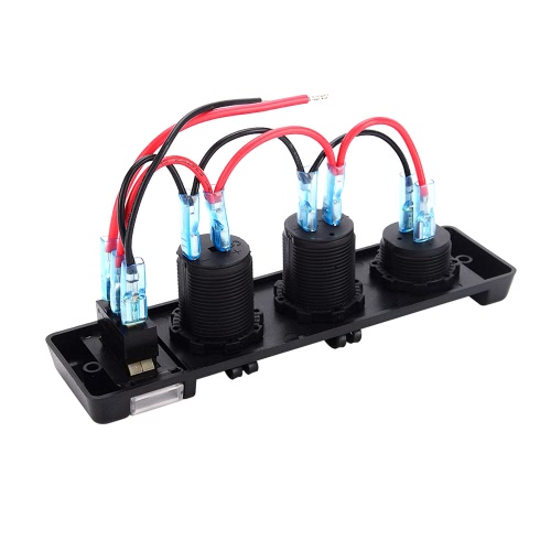 

3 в 1 Marine Boat Car 3.1A Двойной USB-порт для прикуривателя 12V-24V Power Switch