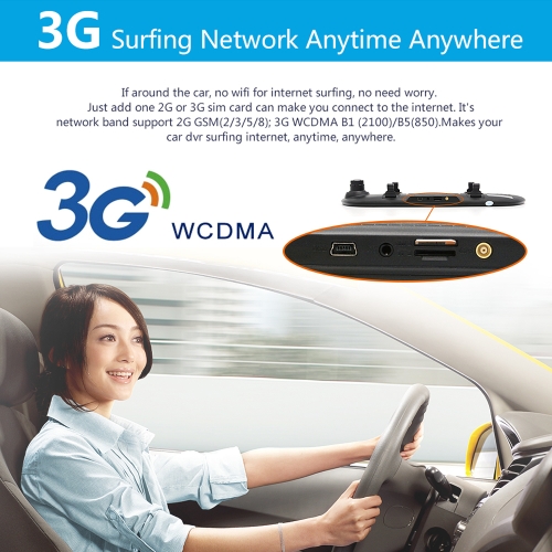 

JUNSUN E515 Multifunction Wifi Car Driving Recorder Portable Auto DVR Dual Len Rearview Camera