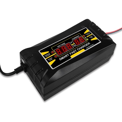 

Full Automatic Car Battery Charger 150V/250V To 12V 6A Smart Fast Power Charging For Wet Dry Lead Acid Digital LCD Display US Plug