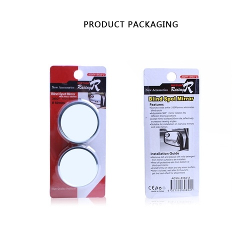 

360 Degree Rotatable Interior Car Blind Spot Mirror Rearview