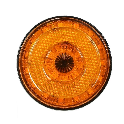 

1 Pair 12V 24LED Round Side Turn Signal Rear Brake Flash Light Warning Light for Car Motorcycle Truck
