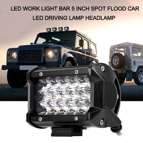 

LED WORK LIGHT BAR 5 INCH SPOT FLOOD 59W CAR SUV MOTORCYCLE 12V 24V TRUCK TRAILER WAGON PICKUP LED DRIVING LAMP HEADLAMP