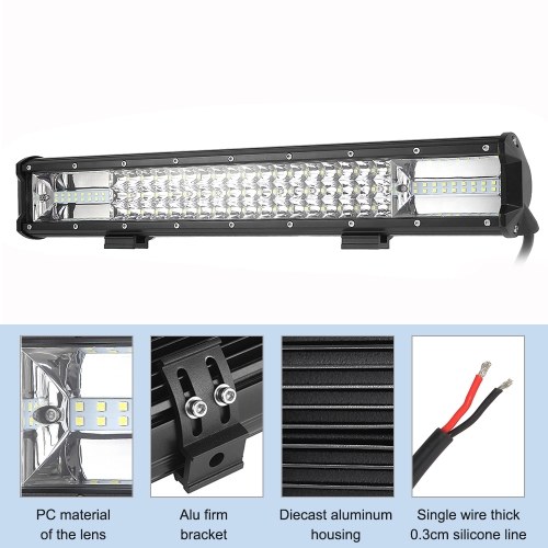 

LED WORK LIGHT BAR 19 INCH SPOT FLOOD 270W 27000LM CAR SUV MOTORCYCLE 12V 24V TRUCK TRAILER WAGON PICKUP LED DRIVING LAMP HEADLAMP