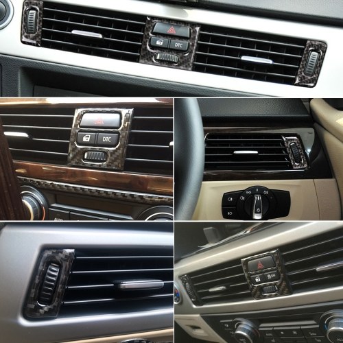 

For BMW E90 E92 Air Conditioner Vent Outlet Cover Styling Carbon Fiber Decoration Interior mouldings 3 series Accessories