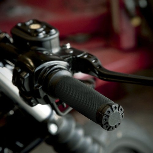 

Motorcycle Handle Bar Handle Grips Black/Chrome 1"25mm Handlebar Hand Grips For Harley Sportster Touring Dyna Softail Custom