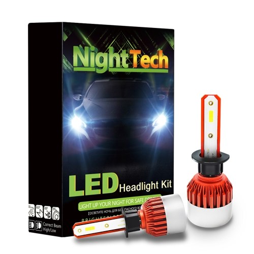 

NightTech 9005 Автомобильные светодиодные лампы фар 44W 4800LM IP68 Автомобильные фары Противотуманные фары Супер яркий внешний вид автомобилей Белый свет
