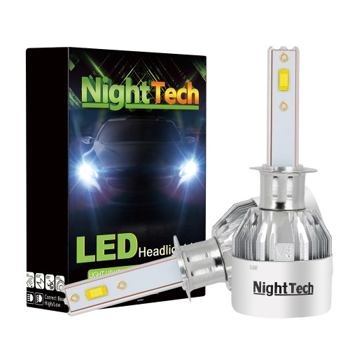 

NightTech Car Светодиодные лампы головного света 56W 5600LM Автомобильная фара Противотуманная фара Супер яркий внешний вид автомобиля Белый свет 9005