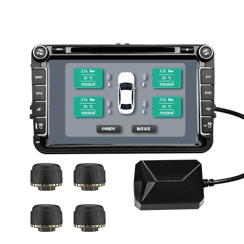 

USB Car TPMS Давление в шинах Монитор системы сигнализации / Android Навигация Мониторинг давления в шинах / Беспроводная передача TPMS