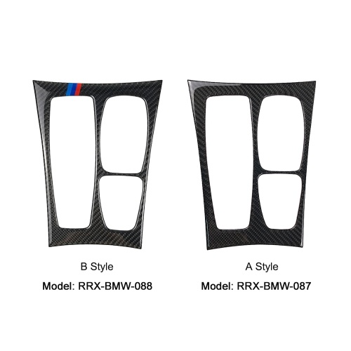 

Carbon Fiber Gear Shift Panel Trim Frame Sticker Decorative Cover For BMW E70 X5 E71 X6