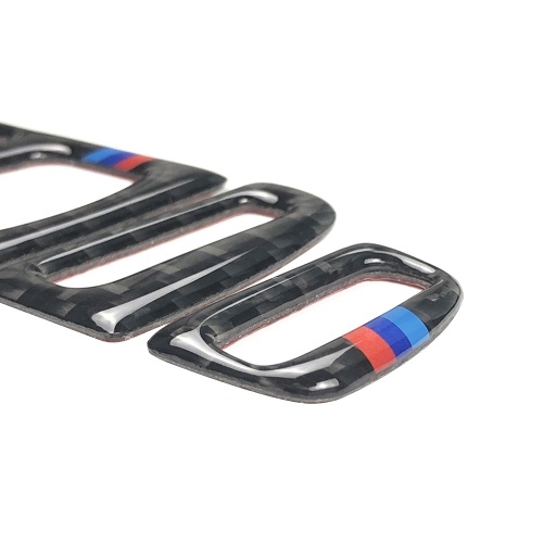 

Carbon Fiber Central Air Conditioning Vent Outlet Cover Trim Stickers Decor 5 Pcs For BMW F10 5 Series 2011-2017