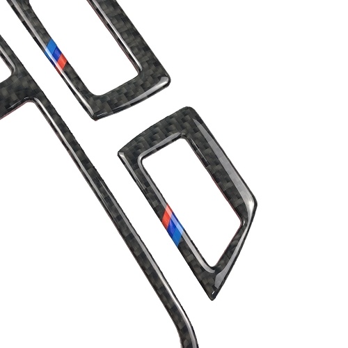 

Carbon Fiber Window Подъемная рамка Обложка Trim Наклейка Автомобиль Интерьер Переключатель окна Рамка Дверная крышка Обложка Trim Наклейка для BMW F10 5 Series 2011-2018 (слева)