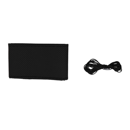 

Car DIY PU Leather Soft Fiber Steering Wheel Cover 400mm