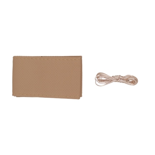 

Car DIY PU Leather Soft Fiber Steering Wheel Cover 400mm