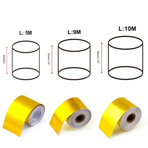 

Exhaust Pipe Aluminum Foil Tape High Temperature Wrap Reflective Heat Shield