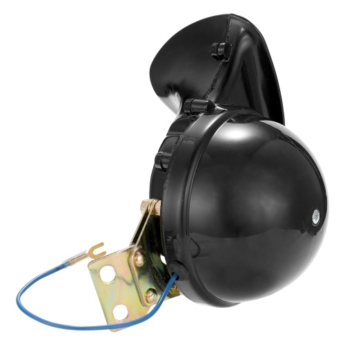 Loud 300DB 12V/24V Black Electric Snail Horn Air Horn Raging Sound For Car Motorcycle Truck Boat 