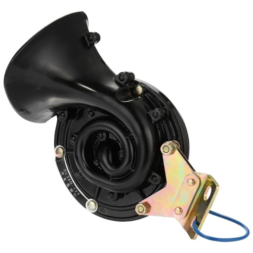 Loud 300DB 12V/24V Black Electric Snail Horn Air Horn Raging Sound For Car Motorcycle Truck Boat