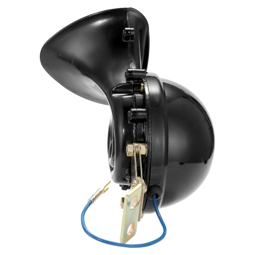 Loud 300DB 12V/24V Black Electric Snail Horn Air Horn Raging Sound For Car Motorcycle Truck Boat 
