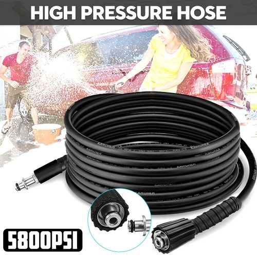 

High Pressure Water Washer Sprayer 4000PSI Lance 5 Nozzle Tips + High-pressure Hose Kit (8m)