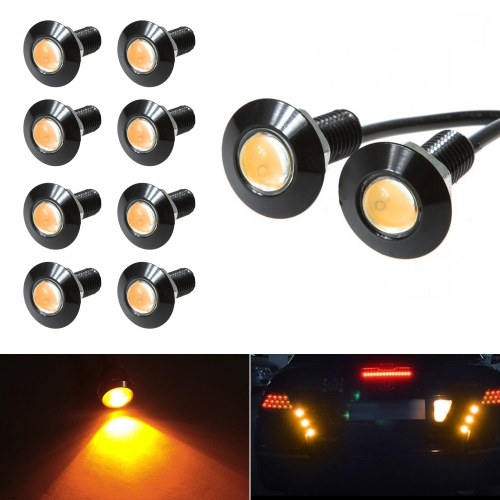 

Eagle Eye LED Bulb,DRL Light Ultra Thin Waterproof Black Aluminum Shell Car Motorcycle Turn Signal Light Fog Tail Backup Reverse Light,10-Pack