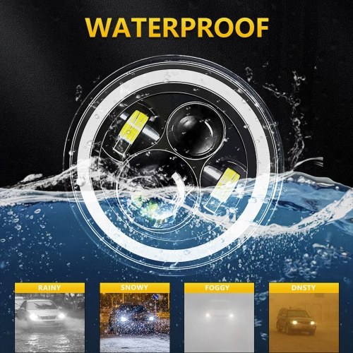 

140W 7 inch 6000K IP67 Waterproof Car Motorcycle LED Headlight with DRL/Turn Signal/Low Beam/High Beam