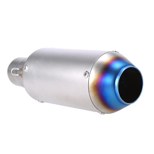 51mm Blue Decoration Cool Style Refit Exhaust Muffler Pipe for Motorcycles ATV Universal