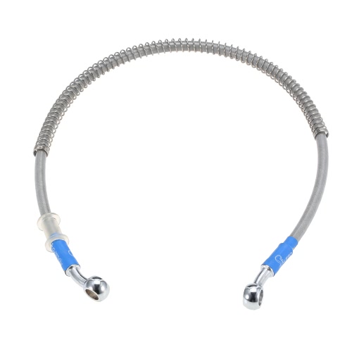 

60cm Motorcycle Brake Oil Hose Line Banjo Fitting Stainless Steel Braided