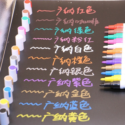 

Portable Colorful Pen Car Tyre Tire Tread Rubber Metal Permanent Paint Markers Graffiti Oily Scratch Repairing Marker Pen