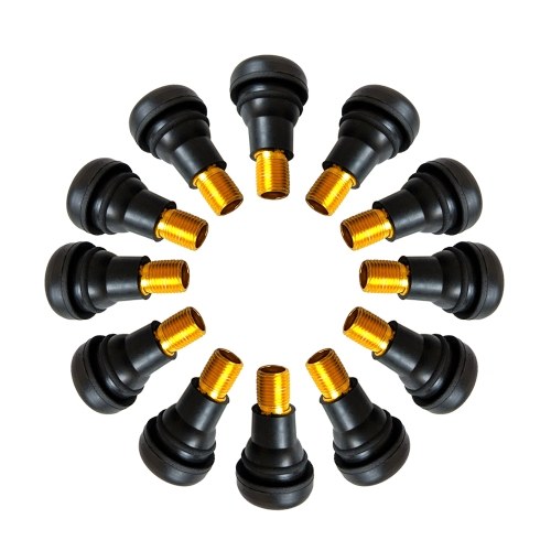 

12Pcs Valve Stem Black TR-412 Rubber Snap-in Valve Stems Tire Valve Stems Tyre Valve Stems