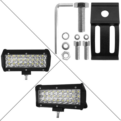

2Pcs 7inch 72W Светодиодная лампа Light Light Spot Beam Driving Fog Light Road Lighting для автомобилей Jeep Truck SUV ATV Boat Marine