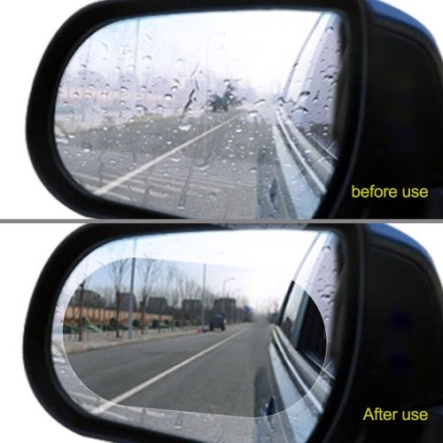 

2PCS Car Rearview Mirror Protective Film Anti Fog Window Clear Rainproof Rear View Mirror Protective Soft Film