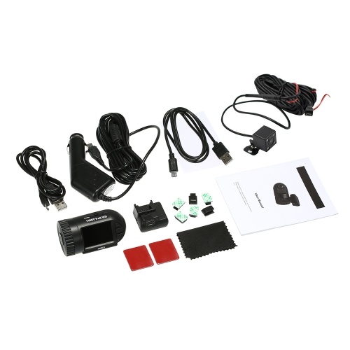 

Super Mini 1080P HD Dash Cam 801S 1.5-дюймовый ЖК-экран Автомобильный видеорегистратор с поддержкой камеры заднего вида с суперконденсатором Нет батареи