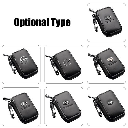 

Real Leather Car Key Case Keys Cover Holder Bag