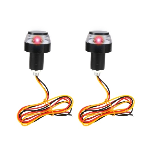 

2Pcs 12V Конец светодиодного индикатора поворота рулевого колеса мотоцикла