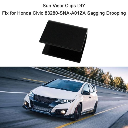 Sun Visor Clips DIY Fix for Honda Civic 83280-SNA-A01ZA Sagging Drooping