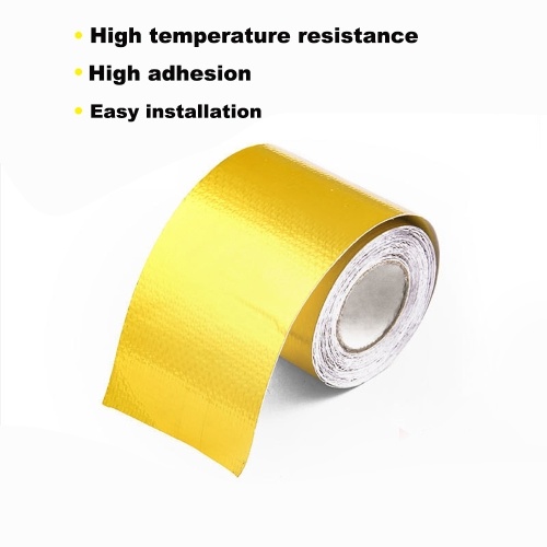 

Exhaust Pipe Aluminum Foil Tape High Temperature Wrap Reflective Heat Shield