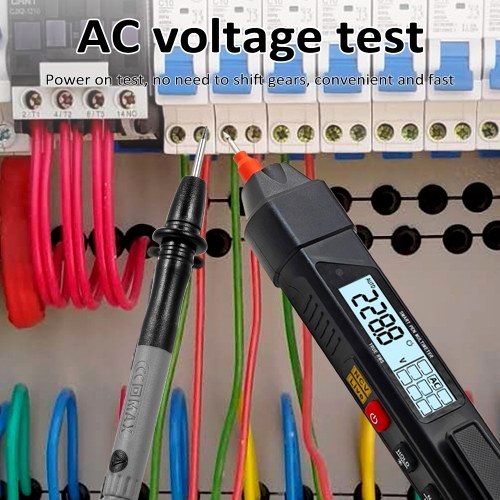 Digital Multimeter 2in1 Pen Type 4000Count AC/DC Voltage Tester 