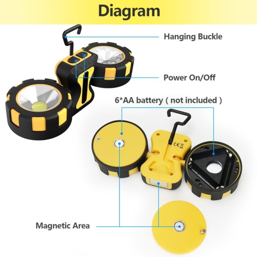 LED Multi-function Work Light Double Lights