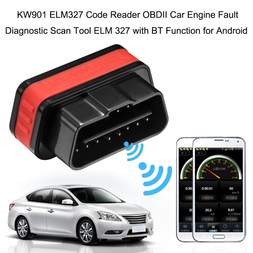 

KONNWEI OBD OBDII KW901 Code Reader OBDII Car Engine Fault Diagnostic Scan Tool with BT Function for Android