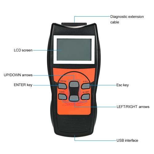 

VAG506 OBDII Car Diagnostic Scanner Auto Code Reader Tool with LCD Screen for Audi VW Skoda Car