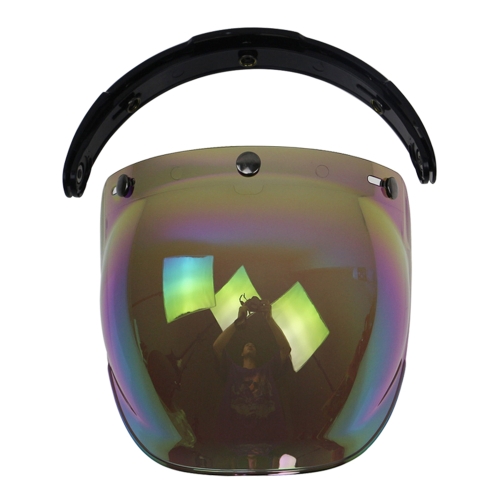 Visor de escudo de viento de 3 botones Snap para Biltwell Gringo y casco de moto Bonanza