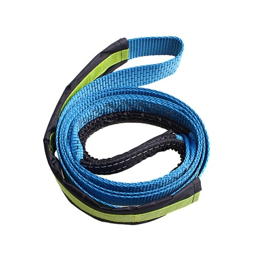 

5cm*5m 2’’x16’ 17637lbs Synthetic Winch Rope Cable with U-shaped Hook,Blue