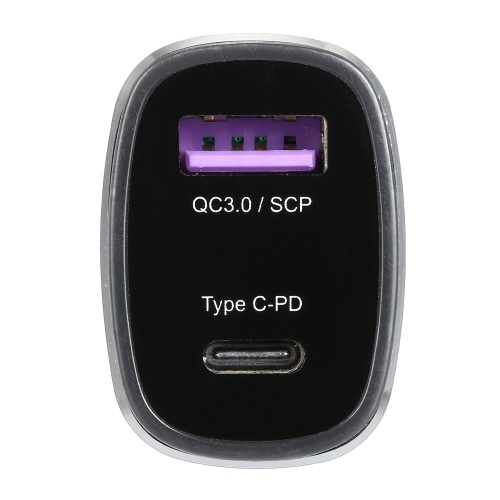 

Автомобильное зарядное устройство Super Charge USB-A Type-C PD Быстрая зарядка подходит для HAIWEI для Samsung Universal 5V Зарядные устройства